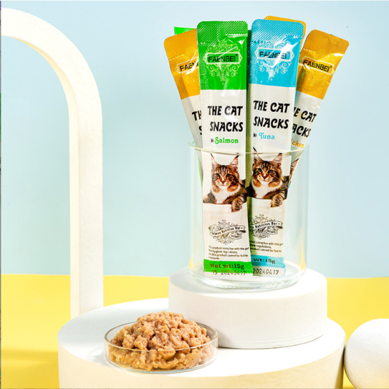 Cat Food Manufacturer - ODM OEM Small Fish-Shaped Chewing Snacks Mint Biscuit