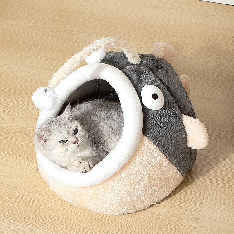 Pet Bed Manufacturer - Calming Dog Beds Cat Cave Bed With Hooded Cover Removable