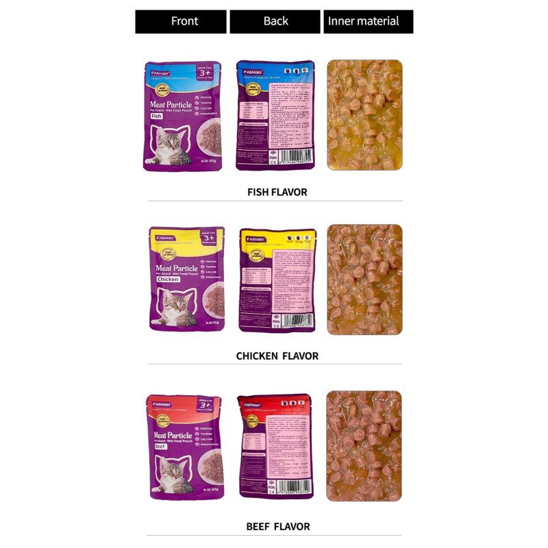 Pet Food Supplier - OEM & ODM Wet Food 85g-400g Canned Beef Chicken Tuna