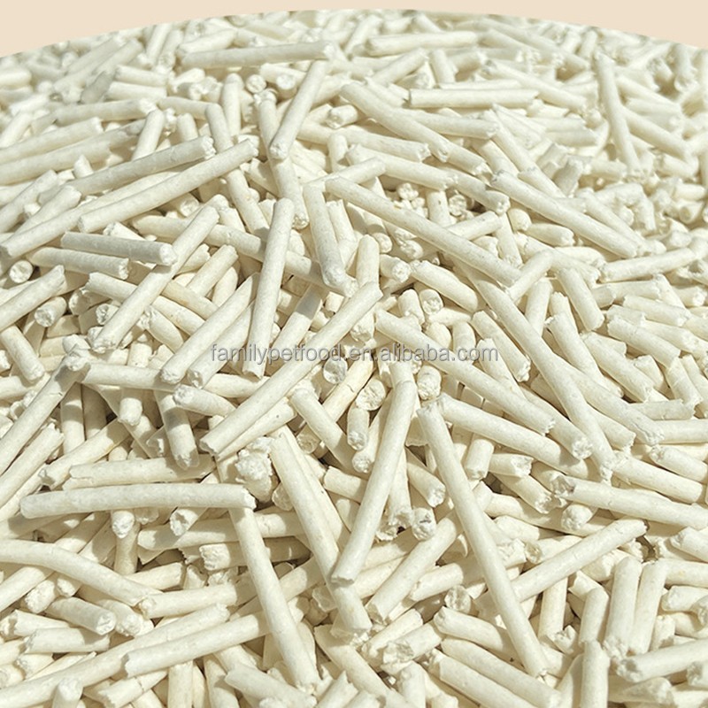 Cat Litter Factory - OEM Cat Sand Green Clean Stripe Shape Strong Clumping