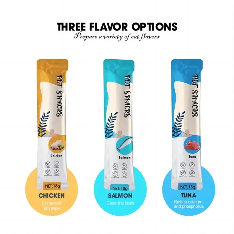 Cat Snack Supplier - Custom Cat Creamy Treats Liquid Free Sample OEM Packing