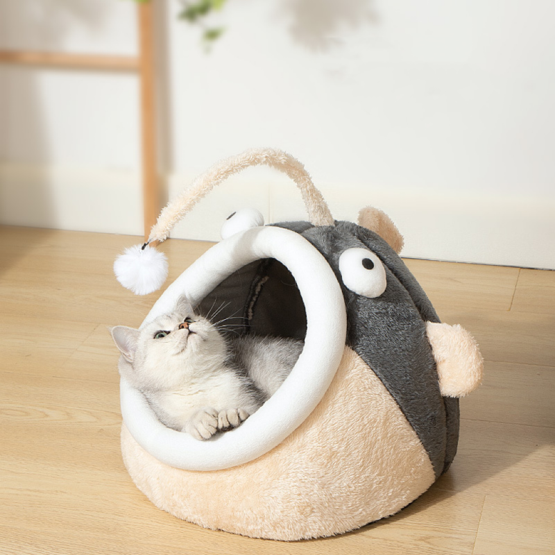 Pet Bed Manufacturer - Calming Dog Beds Cat Cave Bed With Hooded Cover Removable