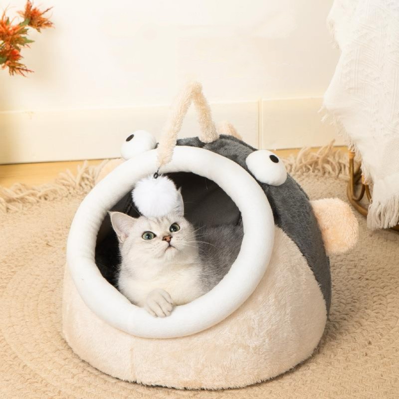 Pet Bed Manufacturer - Calming Dog Beds Cat Cave Bed With Hooded Cover Removable
