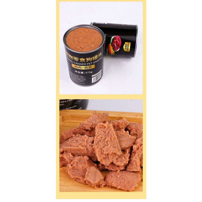Dog Treats Supplier - ODM OEM 170g Can Shredded Chicken Yolk Liver Sweet Potato