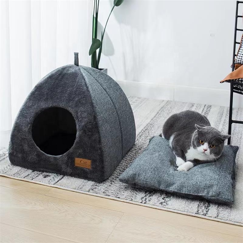 Pet Furniture Manufacturer - Human Cat Bed for People Adults with Toy Balls Washable