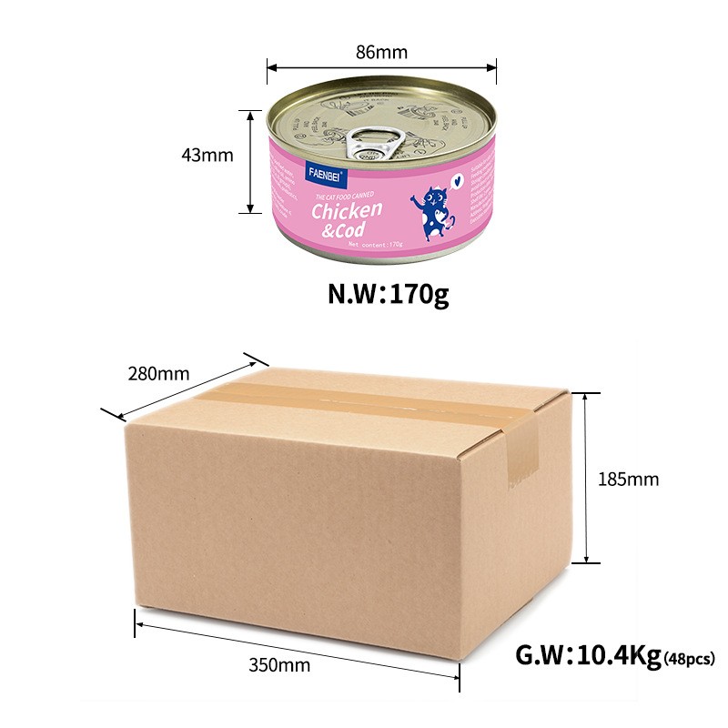 Cat Food Supplier - OEM/ODM Canned Cat Food Chicken Pumpkin Wet Soup