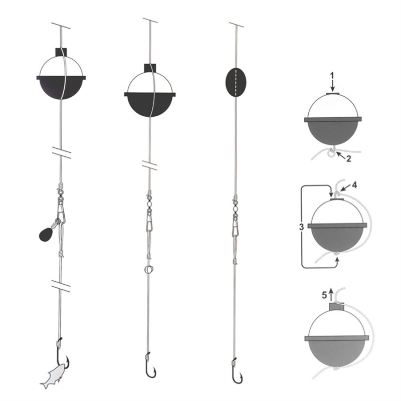 ABS Fishing Floats Factory - OEM Custom Snap on Round Ball