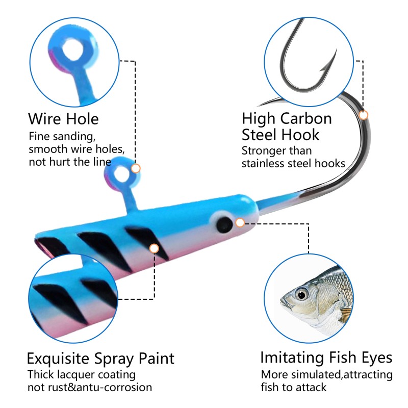 Ice Fishing Jigs Factory - OEM Custom Walleye Perch Lures