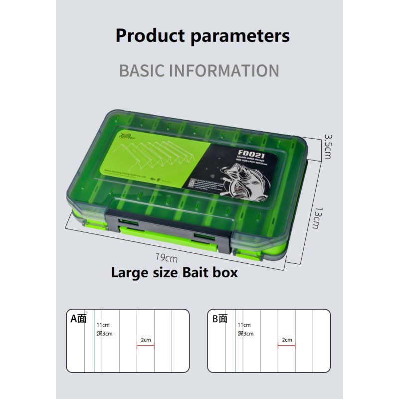 Fishing Tackle Box Factory - OEM Custom Clear Double Sided
