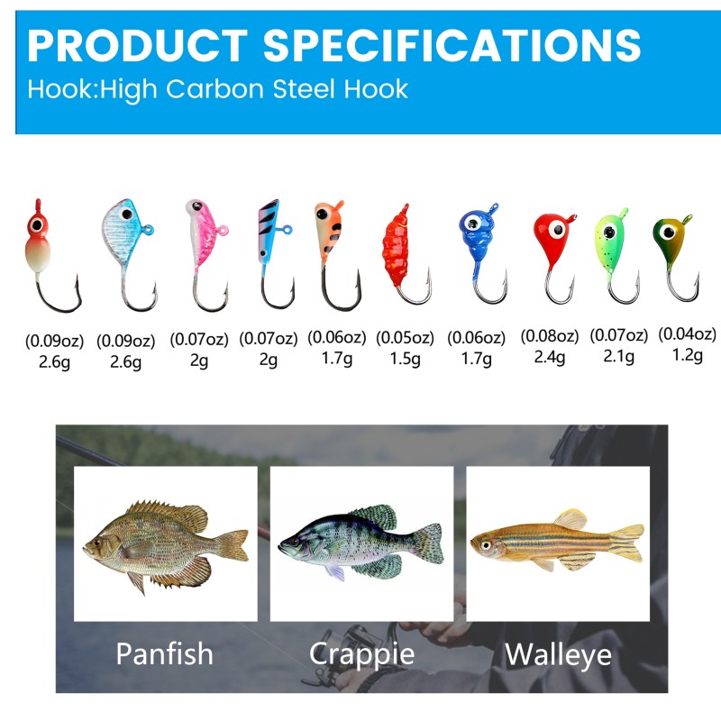 Ice Fishing Jigs Factory - OEM Custom Walleye Perch Lures