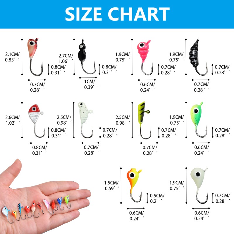 Ice Fishing Jigs Factory - OEM Custom Walleye Perch Lures