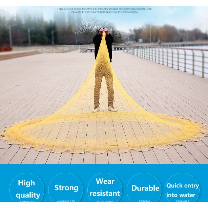 Hand Cast Net Factory - OEM Custom Drawstring Nylon American