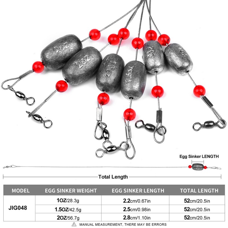 Fishing Egg Sinkers Factory - OEM Custom Carolina Rigs