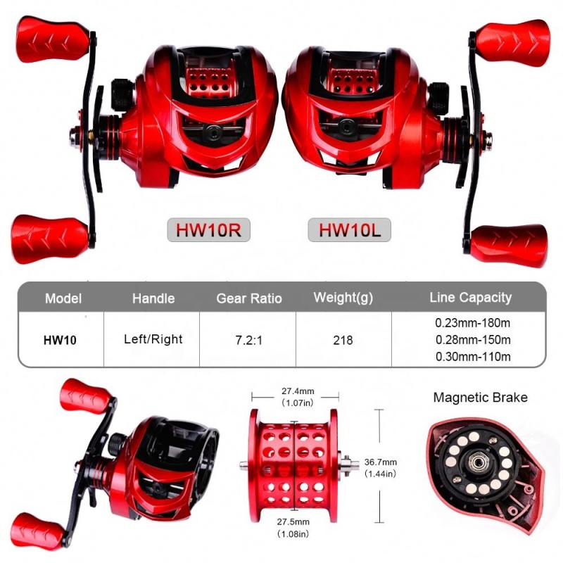 Baitcasting Reel Manufacturer - OEM Custom Carbon Shell Gear Ratio