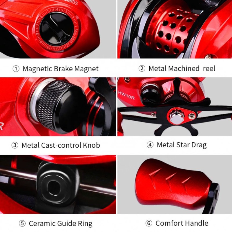 Baitcasting Reel Manufacturer - OEM Custom Carbon Shell Gear Ratio