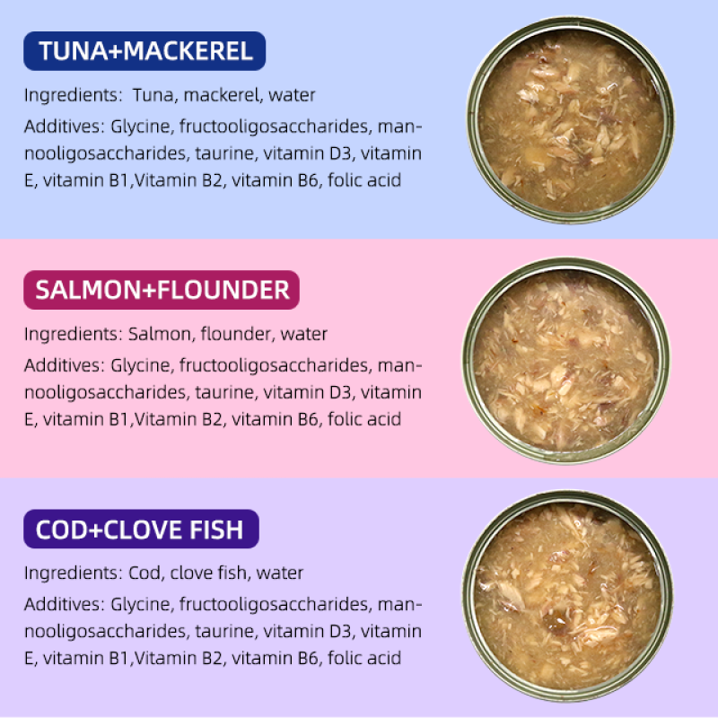 Pet Food Supplier - OEM ODM Chicken Salmon Breast Tin Cans