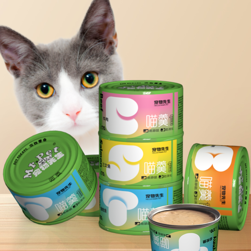 Wet Cat Food Factory - OEM ODM Multiple Flavors Snack Cans