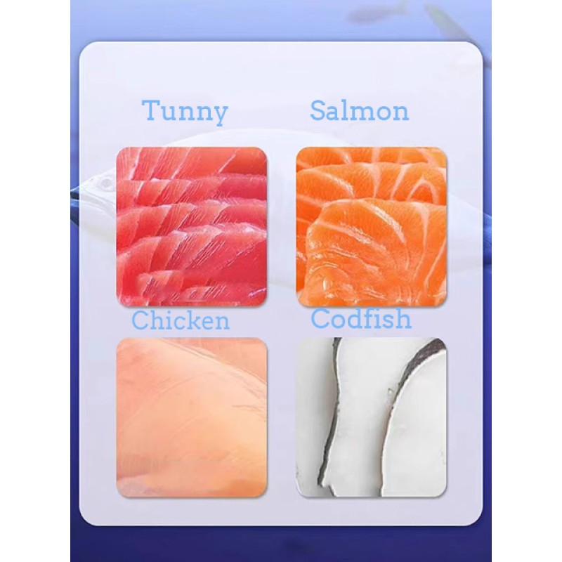 Cat Treat Factory - Custom 13g Teal Fresh Meat Wet Food