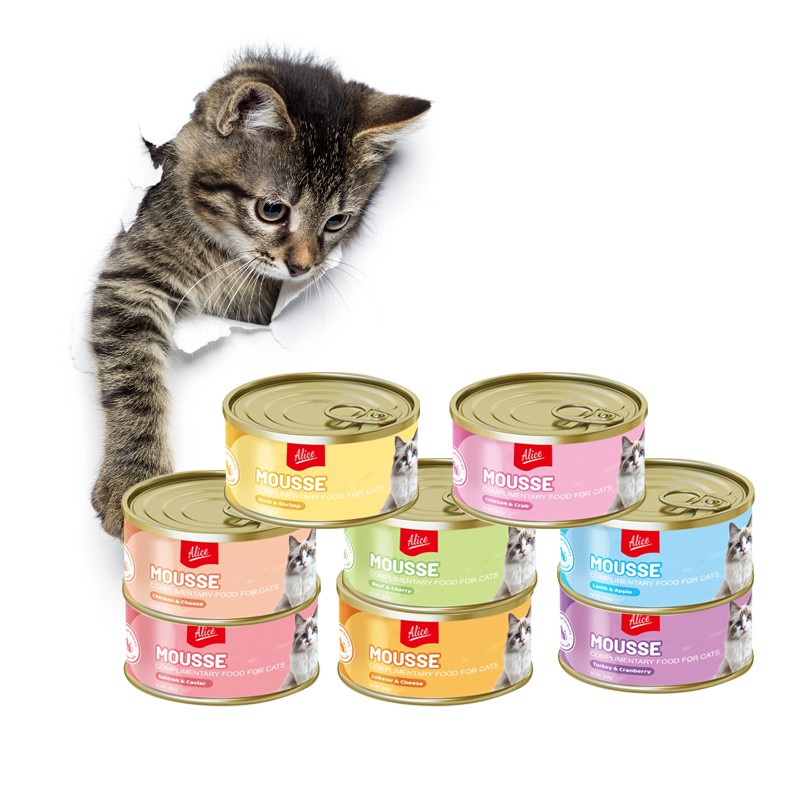 Cat Mousse Manufacturer - Alice Golden Can 85g Super Palate