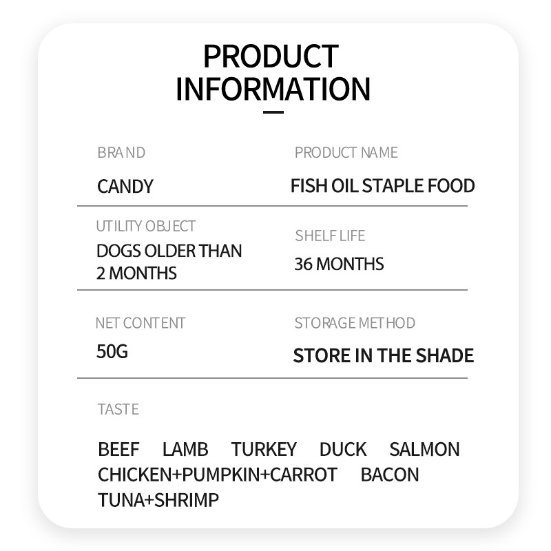 Dog Food Manufacturer - Candy Sliced Meat Broth 50g 8 Flavors