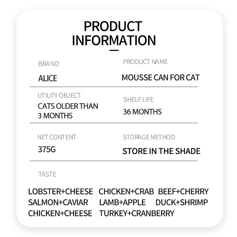 Mousse Can Supplier - Alice New Content Product Good Quality
