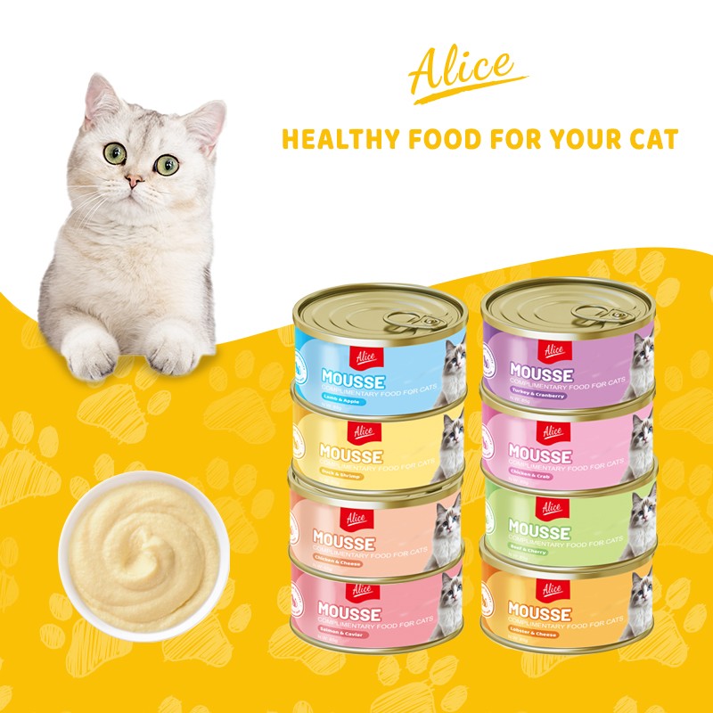 Cat Mousse Manufacturer - Alice Golden Can 85g Super Palate