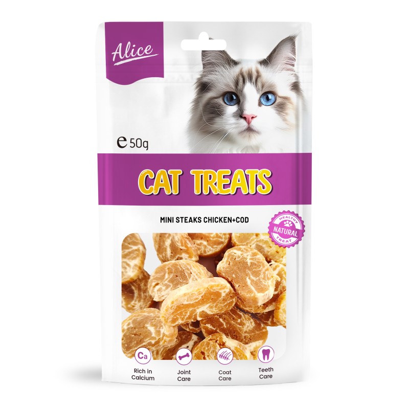 Cat Snack Manufacturer - OEM ODM Air-dried Chicken Cod Steak