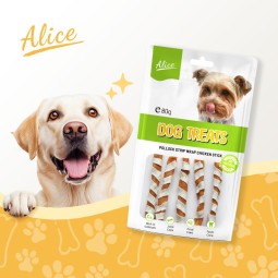 Dog Treat Supplier - OEM ODM Air-dried Pollock Strip Wrap