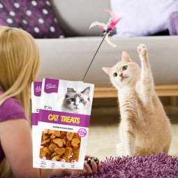 Cat Treat Manufacturer - OEM ODM Air-dried Salmon Heart Shape