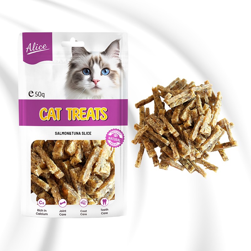 Cat Treat Supplier - OEM ODM Air-dried Salmon Tuna Slice