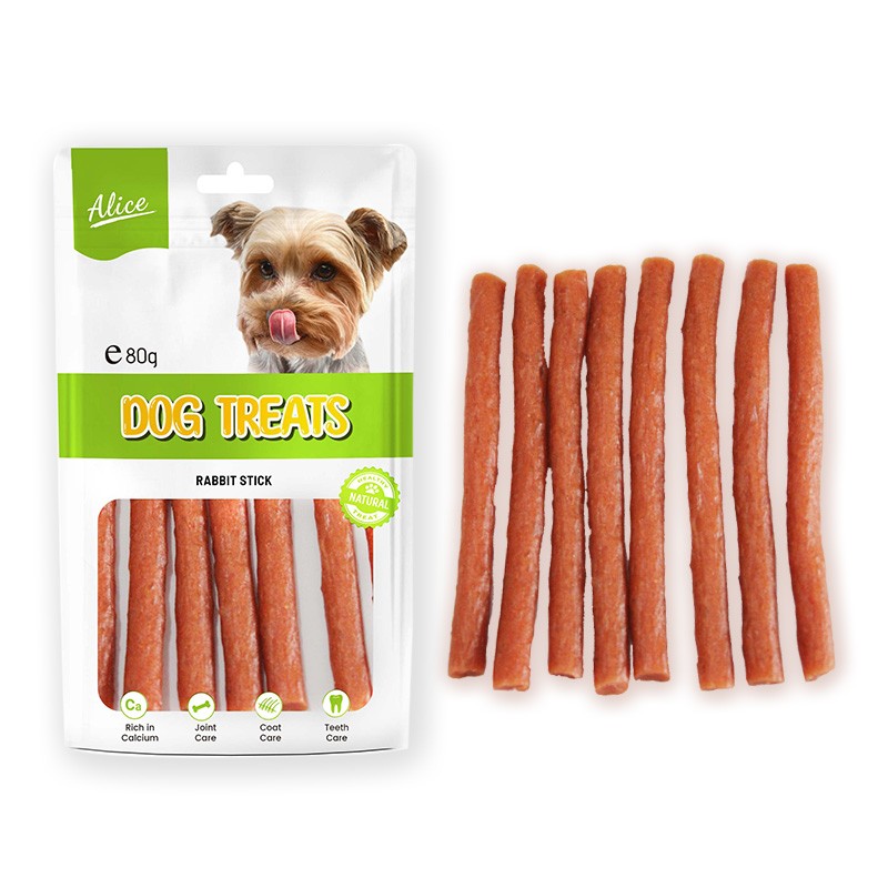 Dog Treat Factory - OEM ODM Air-dried Rabbit Stick Beef