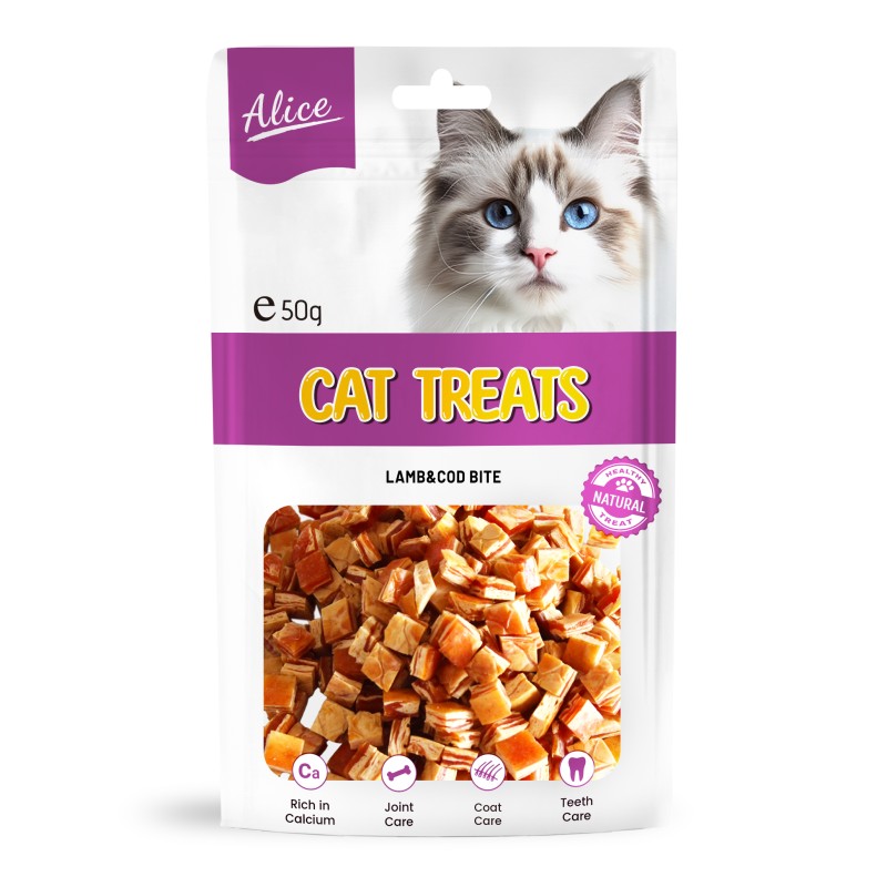 Cat Treat Manufacturer - OEM ODM Air-dried Lamb Cod Bite