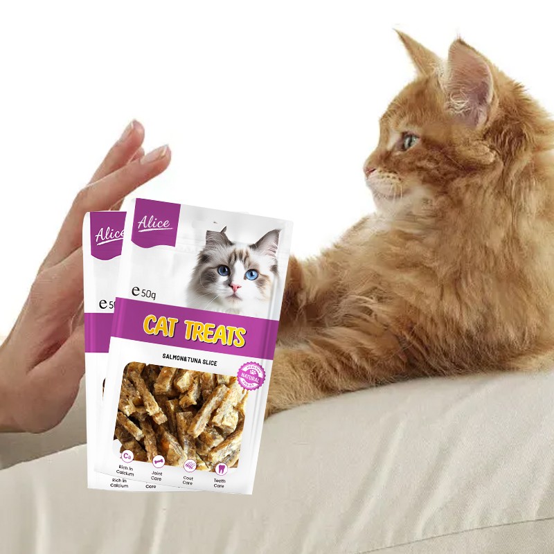 Cat Treat Supplier - OEM ODM Air-dried Salmon Tuna Slice