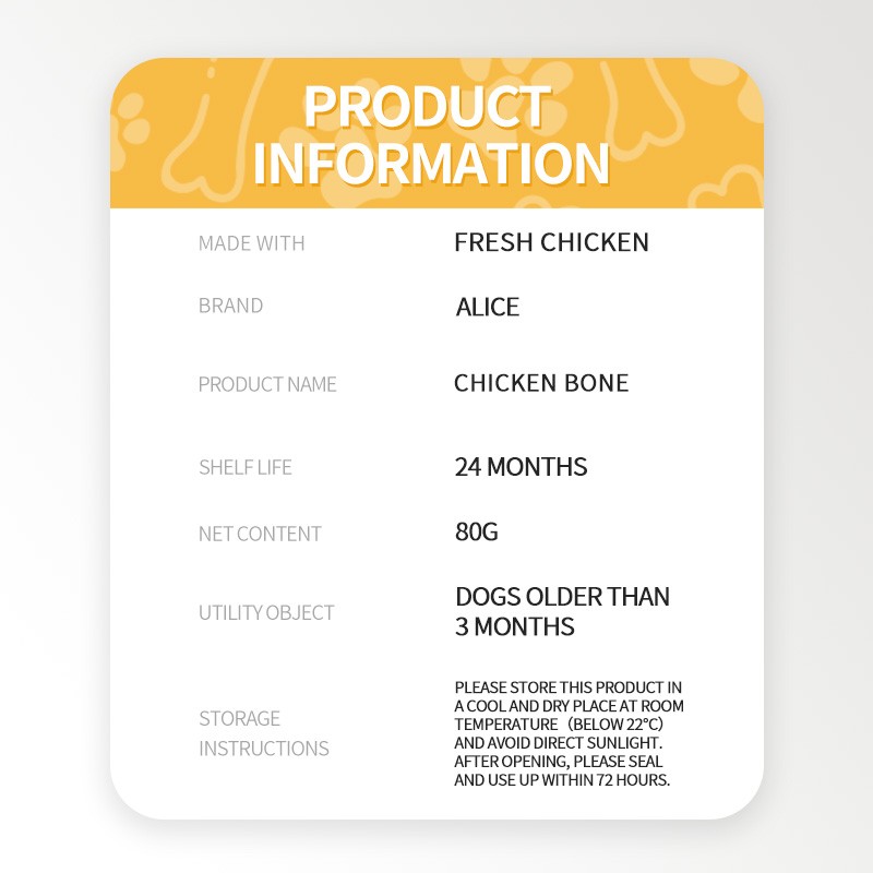 Dog Treat Factory - OEM ODM Air-dried Chicken Bone Beef