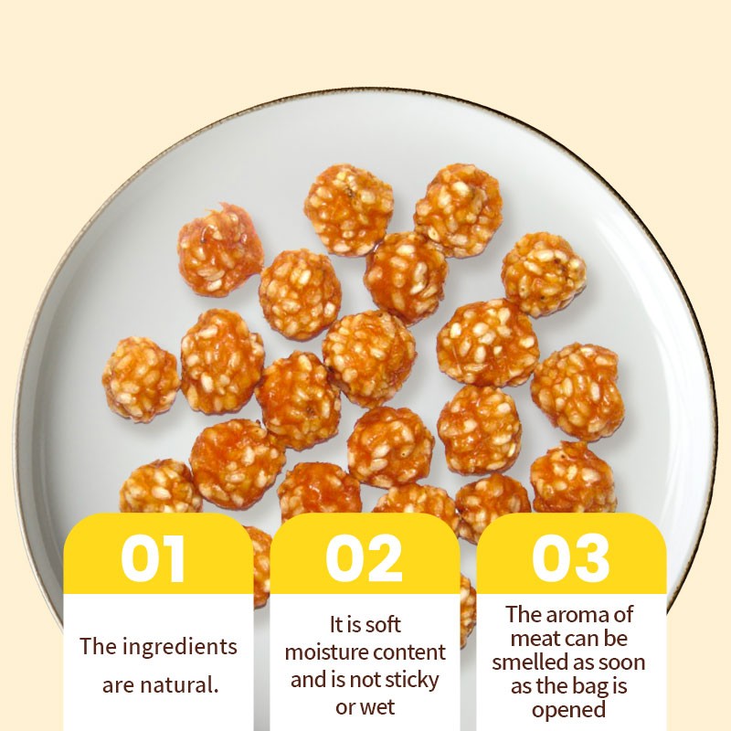 Dog Snack Manufacturer - OEM ODM Air-dried Rabbit Rice Ball