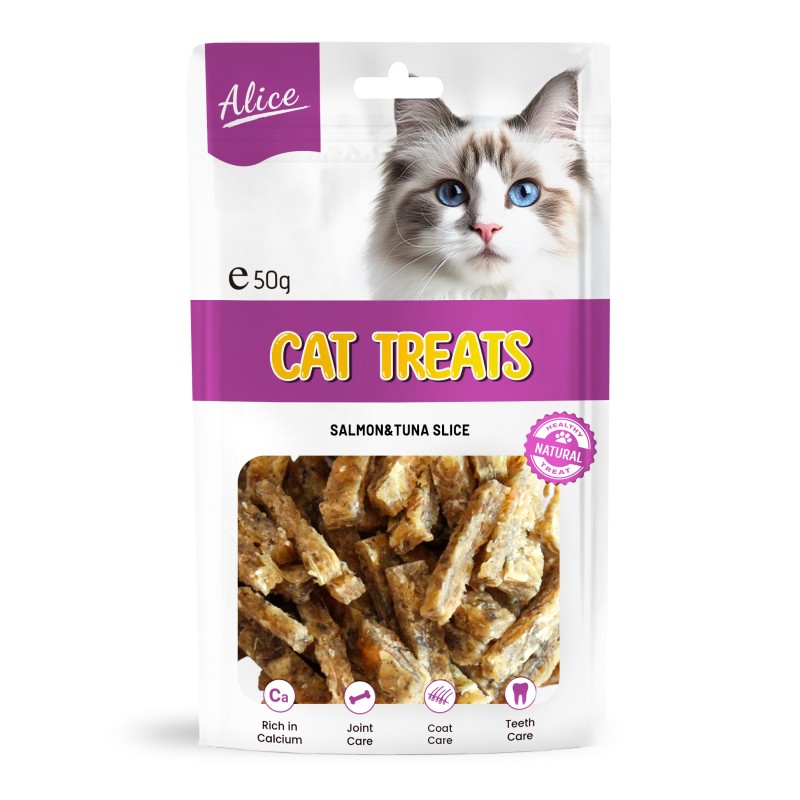 Cat Treat Supplier - OEM ODM Air-dried Salmon Tuna Slice