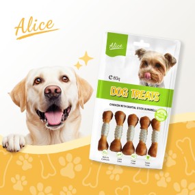 Dog Snack Manufacturer - OEM ODM Air-dried Chicken Dental Stick