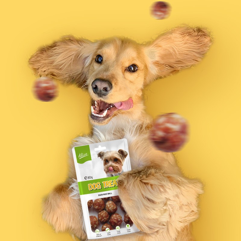 Dog Treat Manufacturer - OEM ODM Air-dried Duck Rice Ball