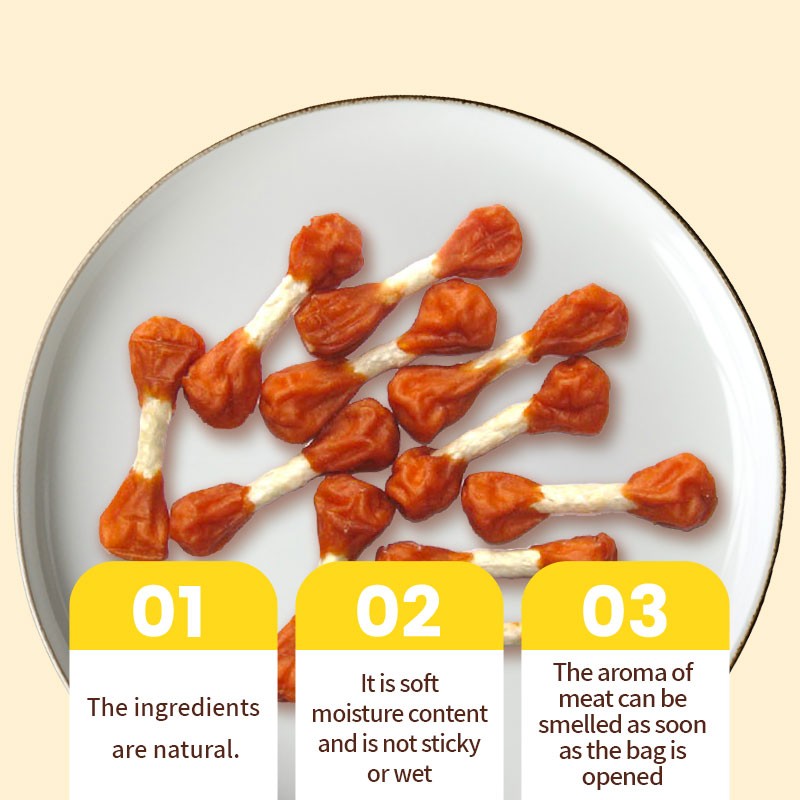 Dog Snack Factory - OEM ODM Air-dried Duck Dumbbell Chicken