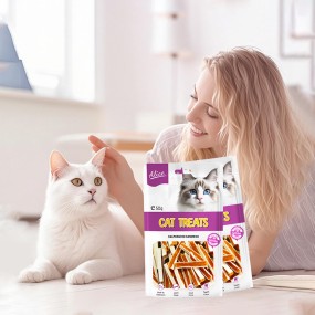Cat Treat Factory - OEM ODM Air-dried Salmon Cod Sandwich
