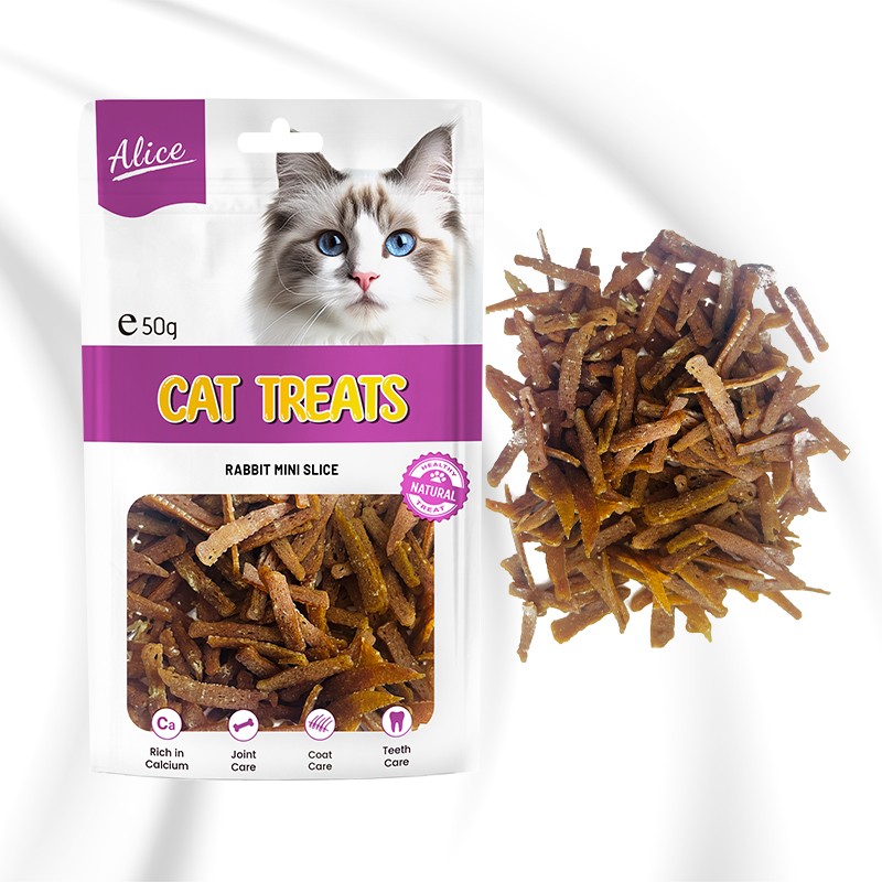 Cat Snack Supplier - OEM ODM Air-dried Rabbit Mini Slice