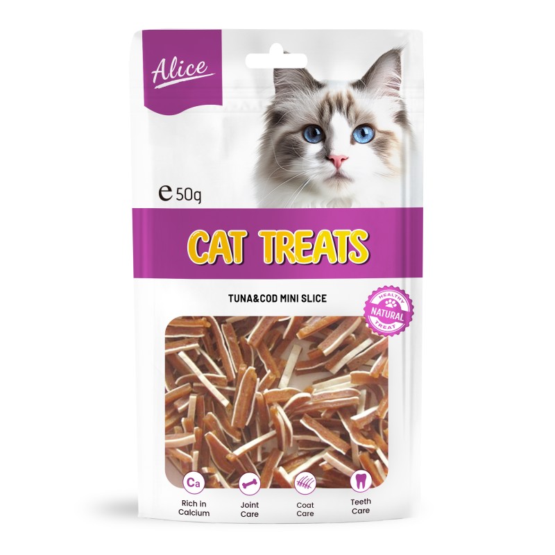 Cat Treat Factory - OEM ODM Air-dried Tuna Cod Mini Slice