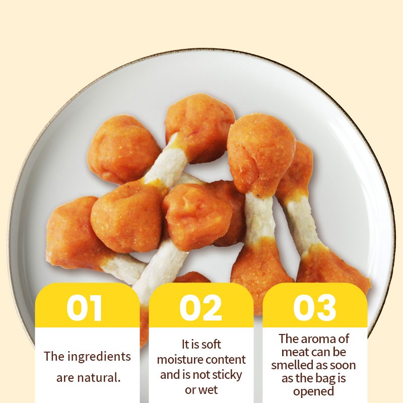 Dog Snack Supplier - OEM ODM Air-dried Salmon Dumbbell