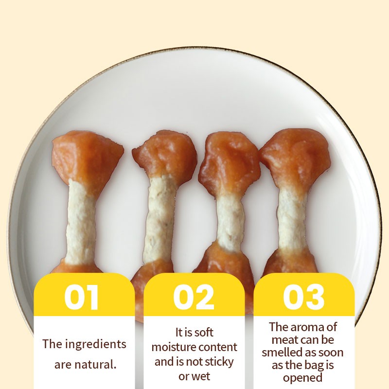 Dog Snack Factory - OEM ODM Air-dried Chicken Dumbbell Beef