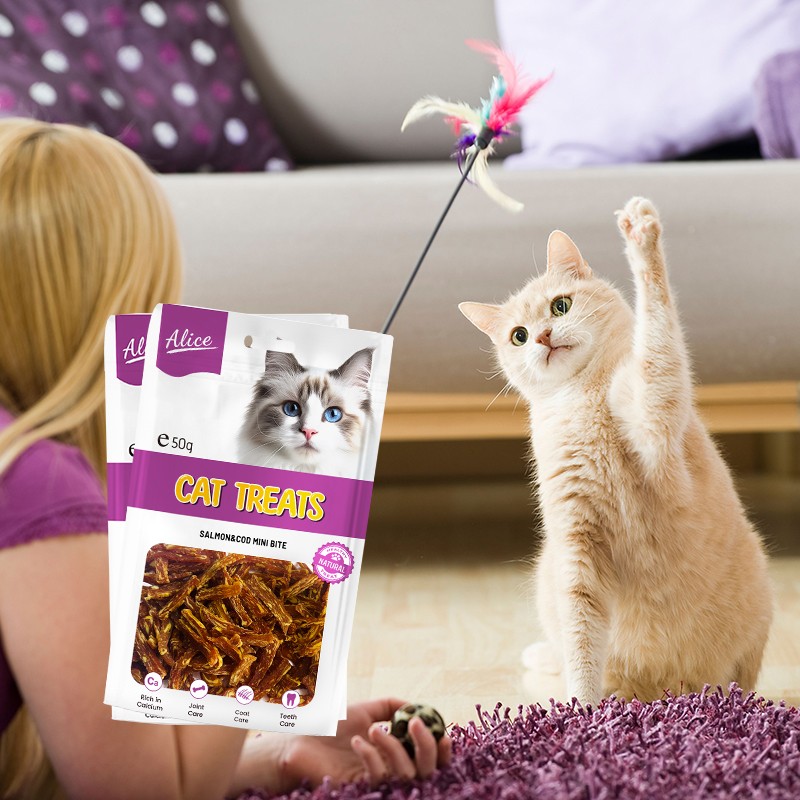 Cat Snack Factory - OEM ODM Air-dried Salmon Cod Mini Bite