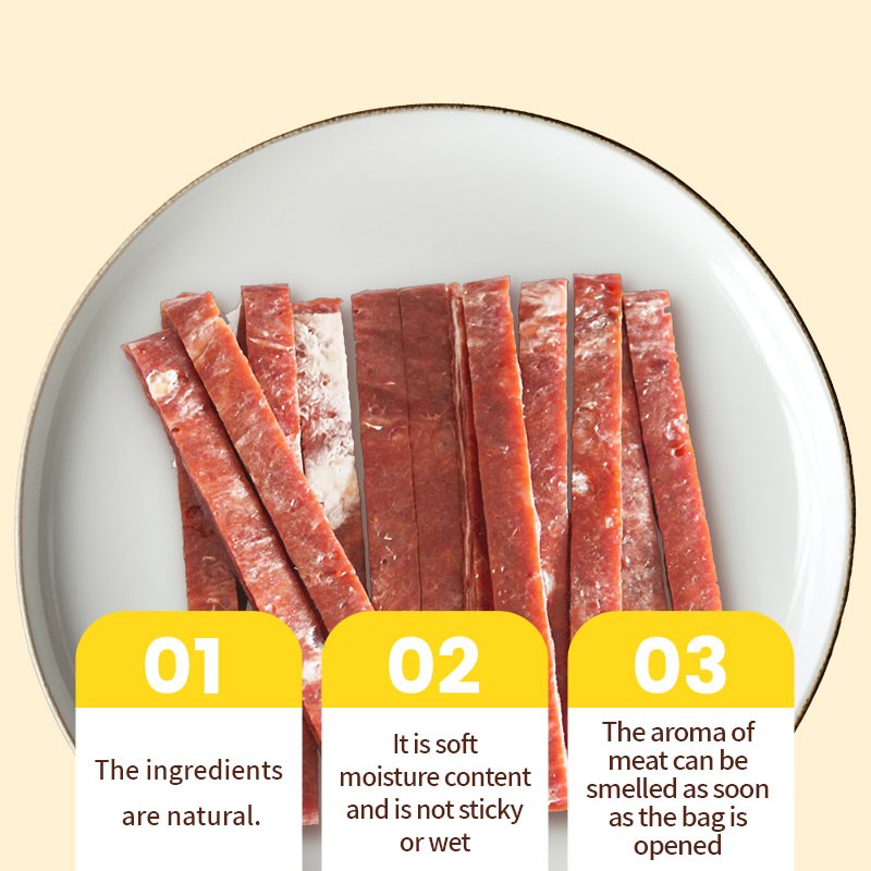 Dog Snack Supplier - OEM ODM Air-dried Duck Pollock Slice