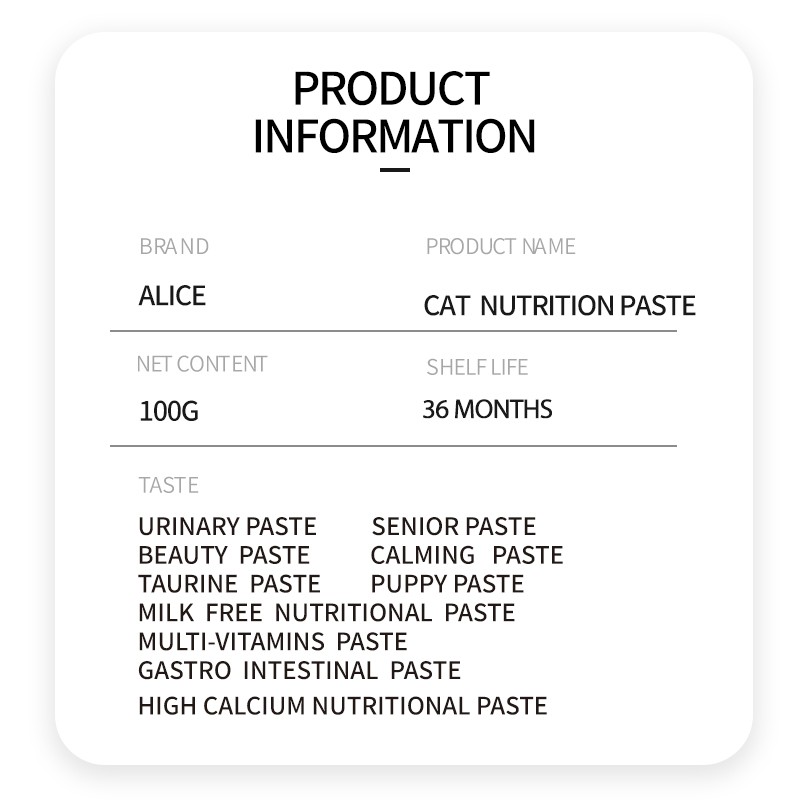 Pet Supplement Manufacturer - Multivitamin Nutritional Paste Gel