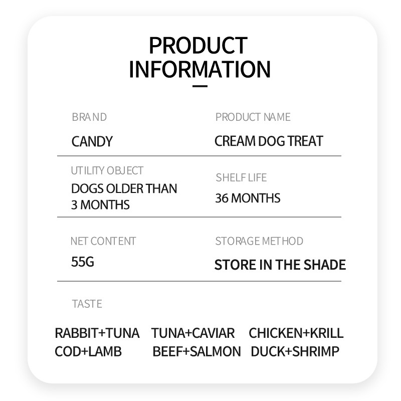 Dog Treats Manufacturer - OEM ODM Creamy Wet Stick 55g