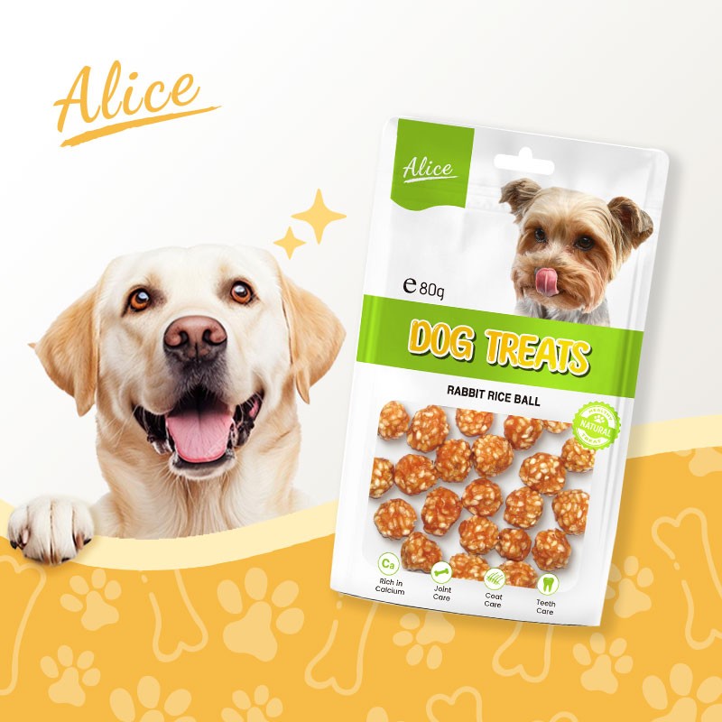 Dog Snack Manufacturer - OEM ODM Air-dried Rabbit Rice Ball