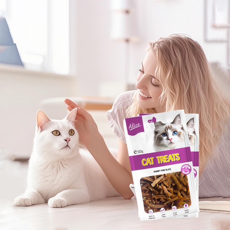 Cat Snack Supplier - OEM ODM Air-dried Rabbit Mini Slice